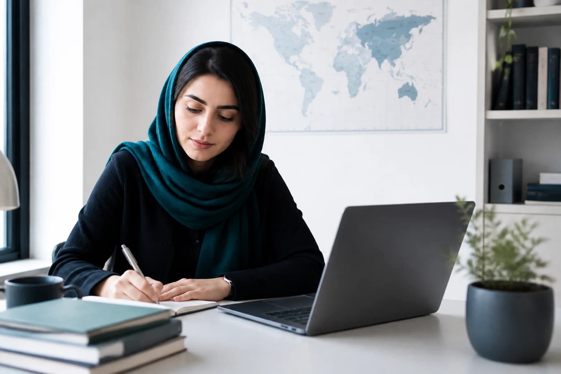 برنامهریزی برای مسیر تحصیلی در یک فضای آرام